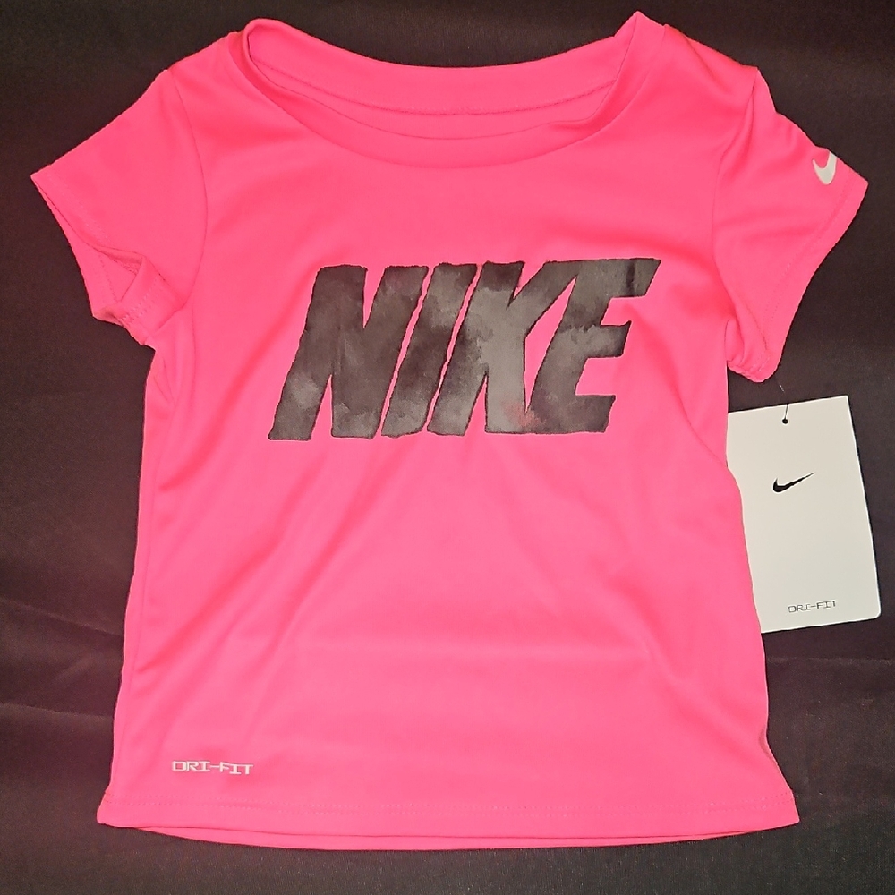 Nike Kids Neon Pink Dri-FIT Tee
